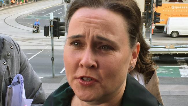 Former Victorian emergency services minister Jane Garrett was attacked in a Carlton street on Monday afternoon.