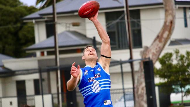 Sacred Heart Old Collegians star Alex Cailotto has been strong in the ruck during 2022. Picture: Nathan Fiegert