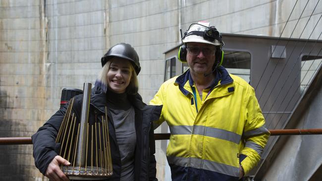 Artist and musician Hannah Foley who performed in the Gordon Dam and will have her work shown as part of Dark Mofo.