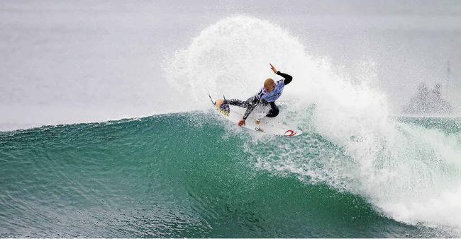 Current World No.1 Mick Fanning in action at Trestles, where he hopes to cement his challenge for a third world crown next week. Picture: Contributed