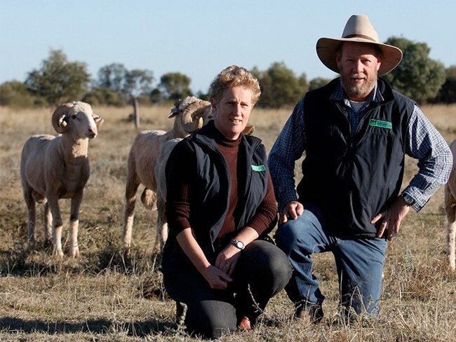 Vicki and Mark Murphy own Karbullah Poll Merinos near Goondiwindi.