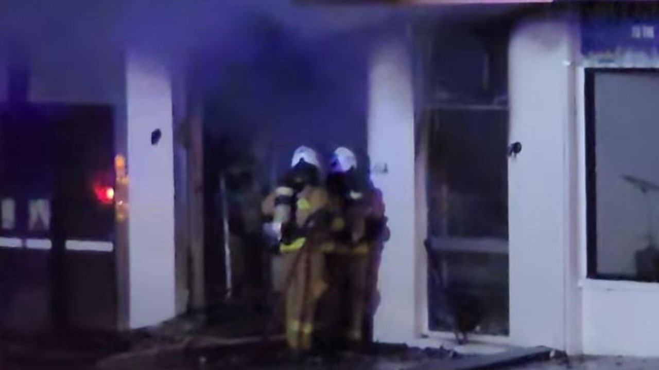 A tobacco store has been destroyed in Stanthorpe after the second fire in two days. Picture: Aaron Deecke