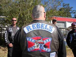 Outlaw motorcycle gang The Rebels. Picture: James Drew