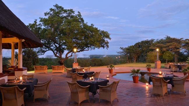 Jungle Junction restaurant at Victoria Falls Hotel, Zimbabwe.