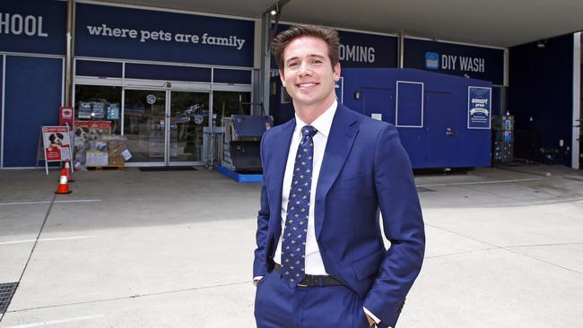 Stonebridge Property Group’s Thomas Proberts at a Petstock, at 250 Moggill Rd, Indooroopilly.