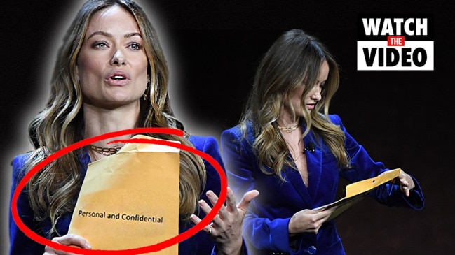 Olivia Wilde served custody papers during live presentation of new Harry Styles movie