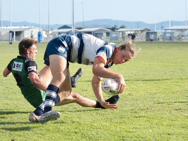 Kane Simon in the Sarina and Brothers RLMD A Grade clash in Mackay, August 22, 2021. Picture: Marty Strecker