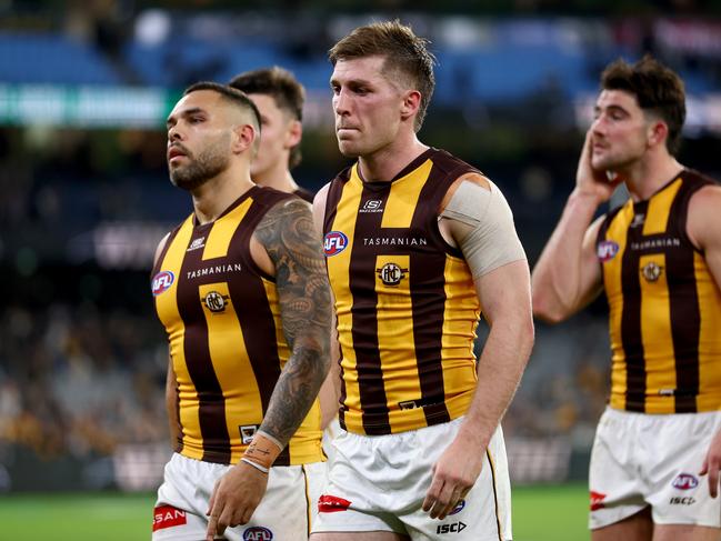Dylan Moore is one of the Hawks struggling to have the same impact as he did in 2024.