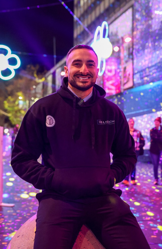 Ahmed Dib on his charity run.
