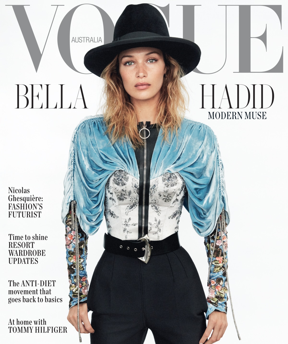 Bella Hadid stars on the cover of Vogue Australia's November 2019