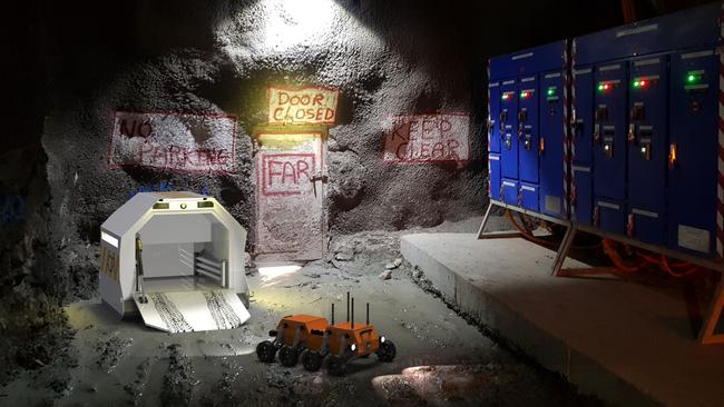 The robots collect data and take measurements alongside machinery in dark and dirty conditions.