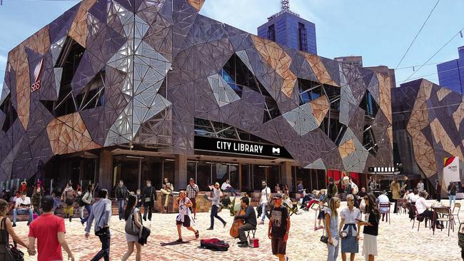 City of Melbourne proposes opening a new library at Federation Square.