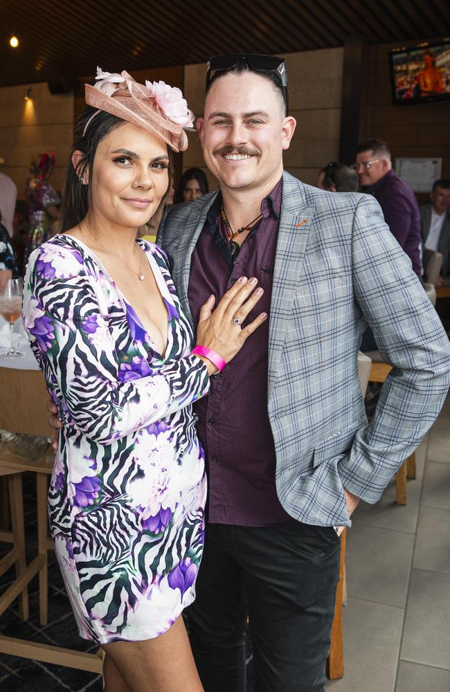 Ingrid Rasmussen and Troy Leighton at Fitzy's Melbourne Cup Party, Tuesday, November 5, 2024. Picture: Kevin Farmer