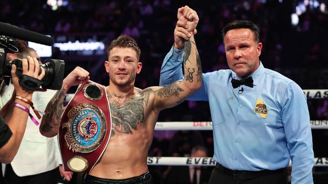 Liam Paro is the IBF super lightweight world champion. (Photo by Ezra Shaw/Getty Images)