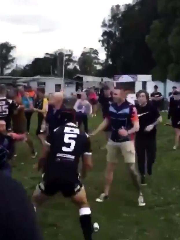 A brawl broke out after a match betweeb Dora Creek and West Wallsend. Picture: Adam Murray