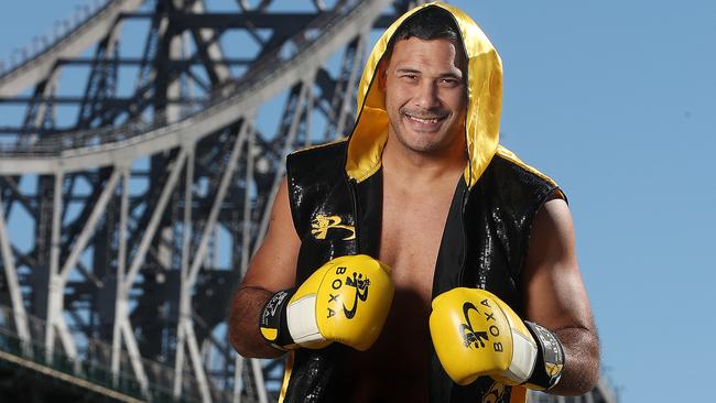 Justin Hodges continues his boxing career in Sydney next week.