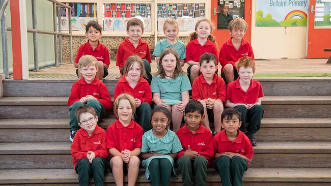 Bellaire Primary School Prep TM Back row L - R: Zachary Basu, Leonard Reed, Maya Allardyce, Evie Friel, Aidan Ball, Middle row L - R: Fergus Maddrell, Sharlee Chapman, Macy Van Dijk-Trait, Xavier Kiss, Henry Shelton Front row L - R: Harper Backwell, Hamish Ilyine, Tashia Abeyrathna, Imira Kumbure Gedara, Hamza Azam