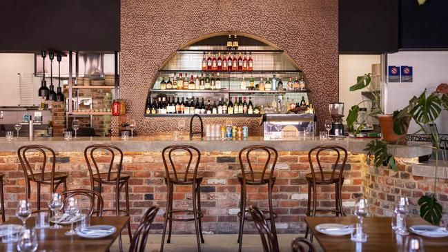 Dining room and bar at Seed, Clare Valley. Picture: Lewis Potter