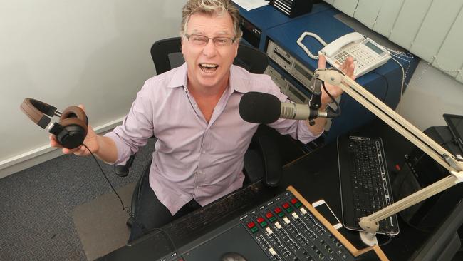 Richard Fowler, former Gold FM brekkie radio king who ditched his job after 3 decades to look after his mum in NZ has been back on air for community station 94.1FM - and he couldn’t be happier. Picture Glenn Hampson