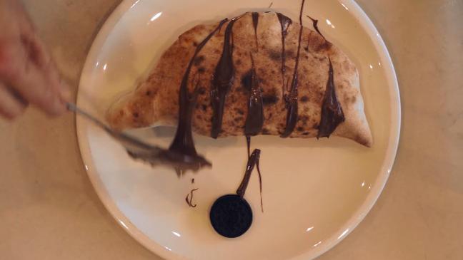 The Nutella Oreo Calzone at Salt Meats Cheese