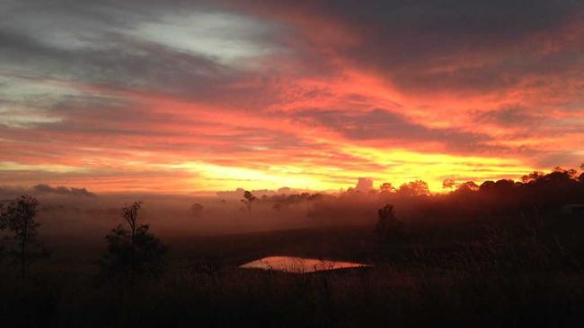 A beautiful sunrise captured at The Dawn on Tuesday morning