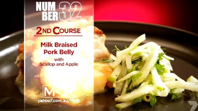 Carmine and Lauren’s second course.