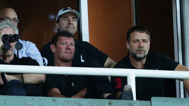 James Packer already has an NRL interest in the Rabbitohs with Russell Crowe.