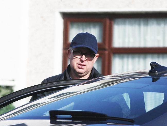 *** STRICTLY EXCLUSIVE NETWORK NEWS PREMIUM CONTENT: NO THE AUSTRALIAN/NO NEWS.COM/NO SKY NEWS, NO NEWSWIRE **  - 14/10/2023 Former Qantas boss Alan Joyce seen leaving his mother's house in ,Dublin,Ireland today..Photo by Padraig O'Reilly.