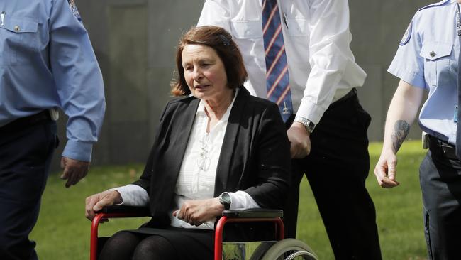 Sue Neill-Fraser leaves the Supreme Court in Hobart during a previous appeal in 2016. Picture: RICHARD JUPE