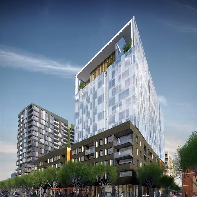 An artist's impression of the updated plans for the New Mayfield project on Sturt St. Picture: