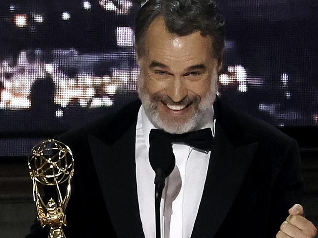 LOS ANGELES, CALIFORNIA - SEPTEMBER 12: Murray Bartlett accepts Outstanding Supporting Actor in a Limited or Anthology Series or Movie for "The White Lotus" onstage during the 74th Primetime Emmys at Microsoft Theater on September 12, 2022 in Los Angeles, California.   Kevin Winter/Getty Images/AFP