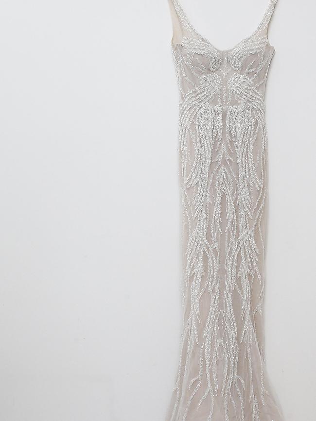 Anastasia’s wedding dress was designed by Pallas Couture