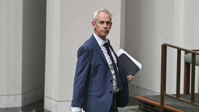 Immigration Minister Andrew Giles during question time. Picture: NewsWire / Martin Ollman