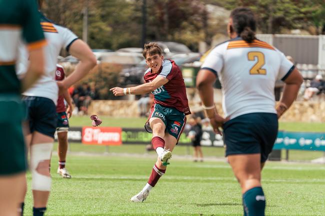 Brody McLaren. Super Rugby Under-19s action between the ACT Brumbies and Queensland Reds. Picture credit: ACT Brumbies Media.