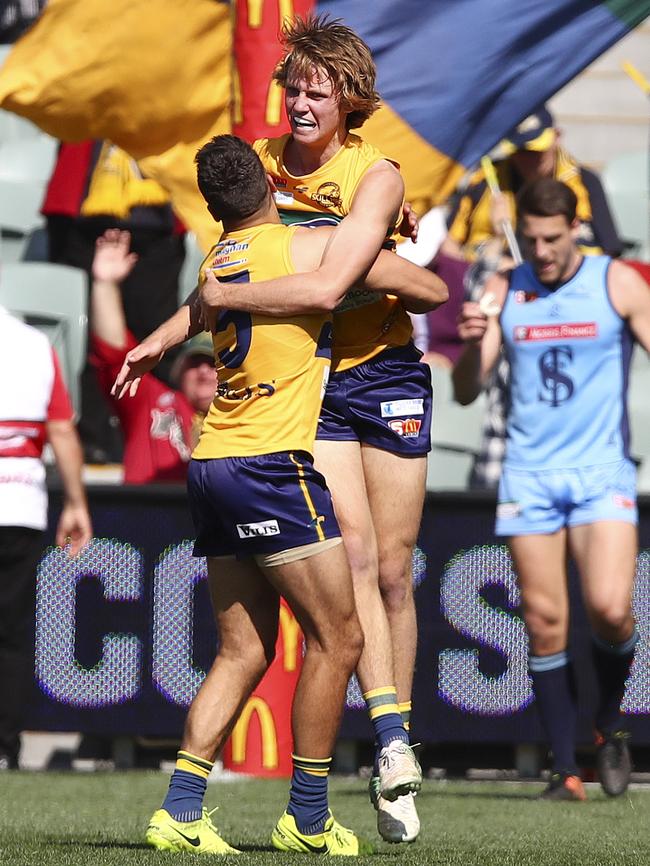 Emerging star forward Jack Lukosius kicked four goals on debut in last year’s preliminary final. Picture Sarah Reed.