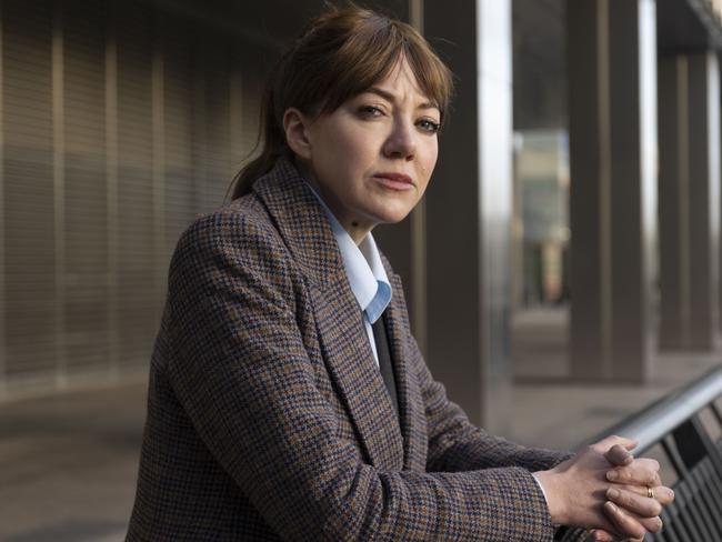 Diane Morgan as Philomena Cunk for Cunk on Earth. London, 11th December 2021. Photography by Jonathan Browning