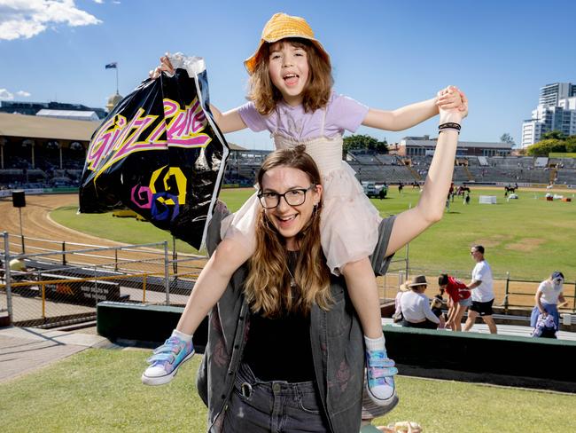 Kathy Dickerson from Rochedale with five-year-old Ripley at day three of the Ekka Royal Queensland Show at Brisbane Showgrounds, Monday, August 14, 2023 - Picture: Richard Walker