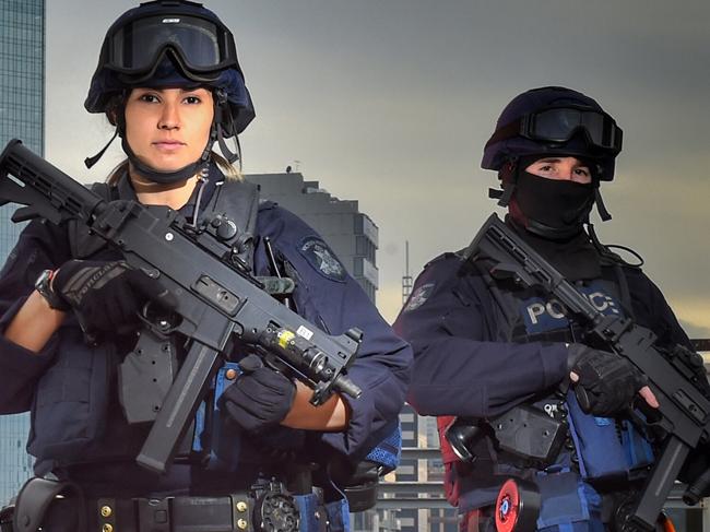 Senior Constable Loren Truter â€“ Critical Incident Response Team member. For Weekend feature on female police members. Picture: Tony Gough