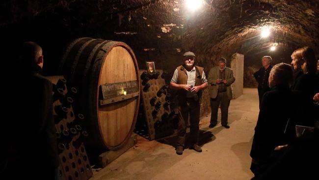 You can tour the vast cellars beneath Seppelt in Great Western. Picture: Andy Rogers