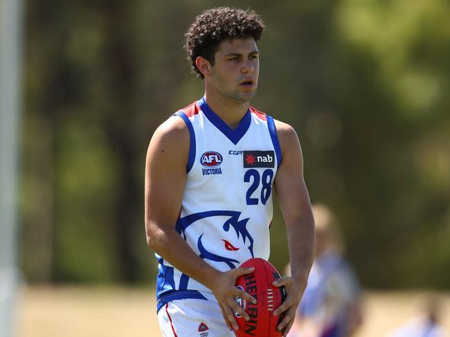 Lachlan Johnson in a game for Oakleigh Chargers earlier this year. Picture: Scott Barbour/AFL Photos