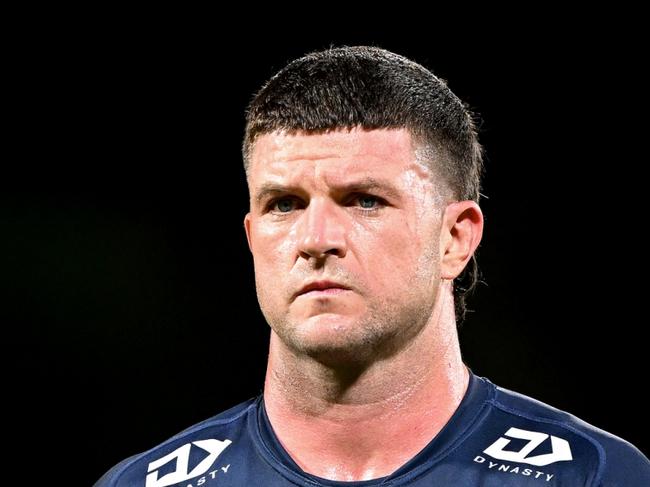 SUNSHINE COAST, AUSTRALIA - FEBRUARY 18: Chad Townsend of the Cowboys during the NRL Trial Match between the Brisbane Broncos and the North Queensland Cowboys at Sunshine Coast Stadium on February 18, 2023 in Sunshine Coast, Australia. (Photo by Bradley Kanaris/Getty Images)