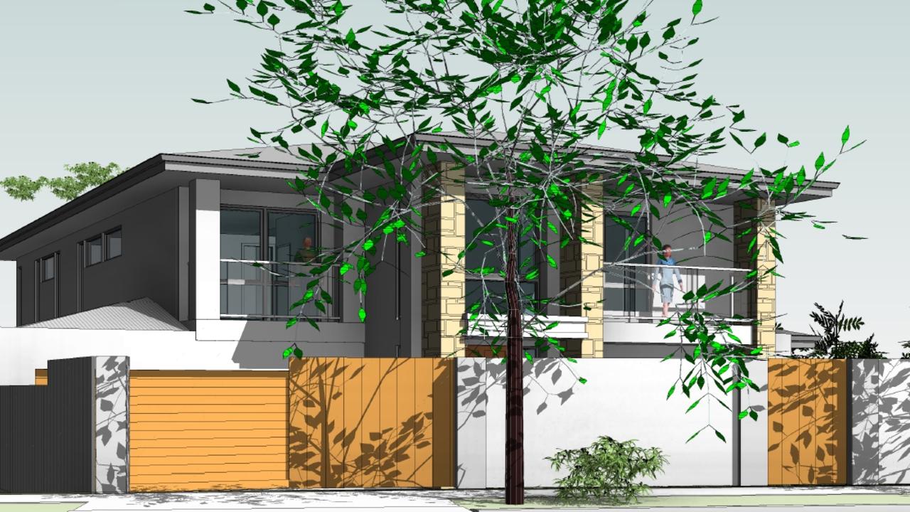 A concept image for the luxury $1.6m home proposed for Medindie. Picture: Nicholas Ingerson Architect