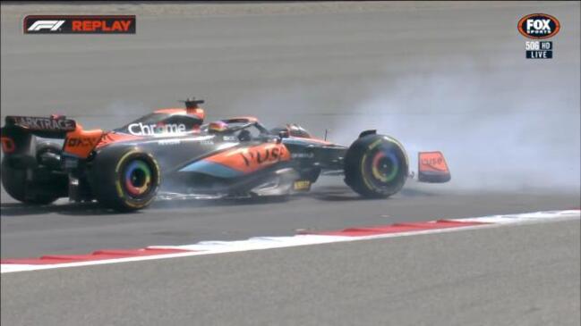 Oscar Piastri spins out in F1 testing!