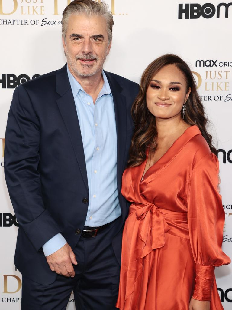 Noth and wife Tara Wilson at the premiere of And Just Like That in New York City. Picture: Dimitrios Kambouris/Getty Images