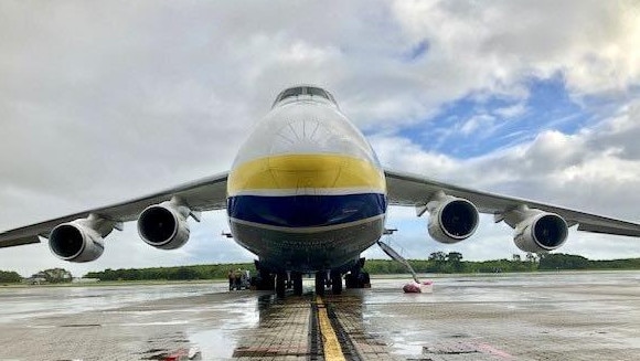 The Antonov 124 is expected to leave Cairns on Monday. Picture: Cairns Airport Duty Manager