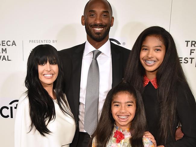 Vanessa Bryant, Kobe Bryant, Gianna Bryant and Natalia Bryant.