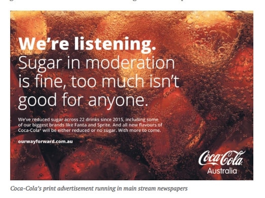 Coca-Cola's 2018 advertising campaign promoted their efforts to cut sugar in brands including Fanta. Picture: Coca-Cola via Mumbrella