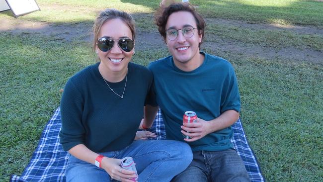 Tara Ellard and Marcus Rosella at the Relish Food & Wine Festival.