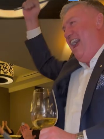 Eddie McGuire was happy. Photo: Instagram