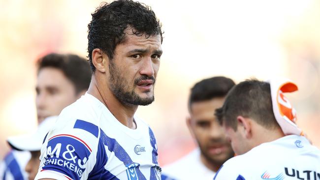 Corey Harawira-Naera is unhappy with his treatment from the Bulldogs Picture: Getty Images